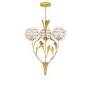Currey & Company Dandelion 22.75" Silver Gold 3-Light Pendant 4