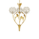 Currey & Company Dandelion 22.75" Silver Gold 3-Light Pendant 