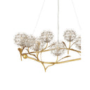 Currey & Company Dandelion 38.5" Silver & Gold 9-Light Chandelier 2