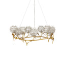 Currey & Company Dandelion 38.5" Silver & Gold 9-Light Chandelier 4