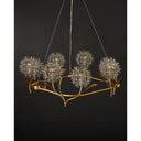 Currey & Company Dandelion 38.5" Silver & Gold 9-Light Chandelier 5