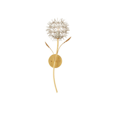 Currey & Company Dandelion Silver & Gold 1-Light Wall Sconce 2