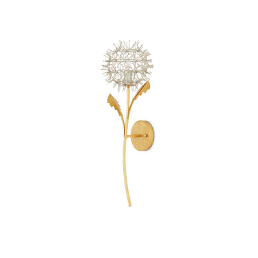 Currey & Company Dandelion Silver & Gold 1-Light Wall Sconce 3