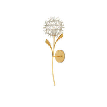 Currey & Company Dandelion Silver & Gold 1-Light Wall Sconce 