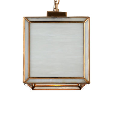 Currey & Company Daze 39.5" Milk Glass 6-Light Rectangular Chandelier 2