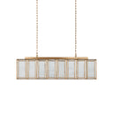 Currey & Company Daze 39.5" Milk Glass 6-Light Rectangular Chandelier 5
