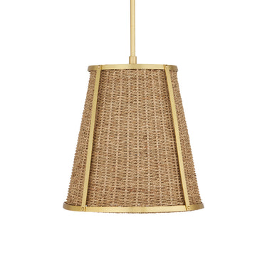 Currey & Company Deauville Seagrass 1-Light Pendant 10