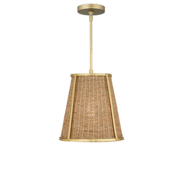 Currey & Company Deauville Seagrass 1-Light Pendant 11