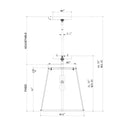 Currey & Company Deauville Seagrass 1-Light Pendant 12