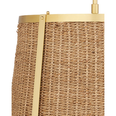 Currey & Company Deauville Seagrass 1-Light Pendant 1