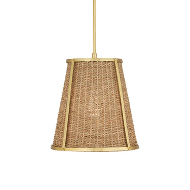 Currey & Company Deauville Seagrass 1-Light Pendant 7
