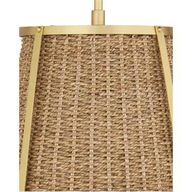 Currey & Company Deauville Seagrass 1-Light Pendant 8