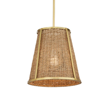Currey & Company Deauville Seagrass 1-Light Pendant 9
