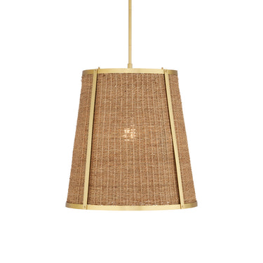 Currey & Company Deauville Seagrass 1-Light Pendant 