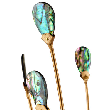 Currey & Company Delphos 19.5" Paua Shell 6-Light Chandelier 2
