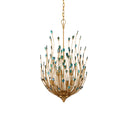 Currey & Company Delphos 19.5" Paua Shell 6-Light Chandelier 4