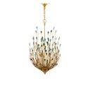 Currey & Company Delphos 19.5" Paua Shell 6-Light Chandelier 5