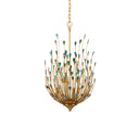 Currey & Company Delphos 19.5" Paua Shell 6-Light Chandelier 