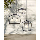 Currey & Company Denison Large Black 1-Light Outdoor Lantern 6