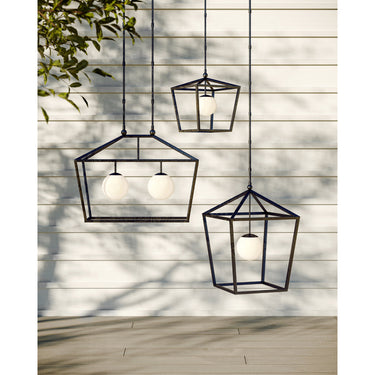Currey & Company Denison Large Black 1-Light Outdoor Lantern 6