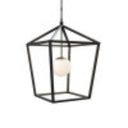 Currey & Company Denison Large Black 1-Light Outdoor Lantern 