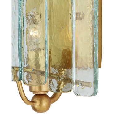 Currey & Company Duvernell Recycled Glass 1-Light Wall Sconce 1