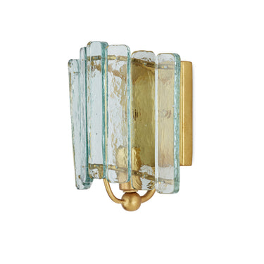Currey & Company Duvernell Recycled Glass 1-Light Wall Sconce 3