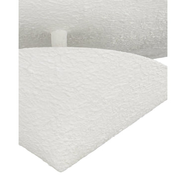 Currey & Company Empyrean 18" White 1-Light Flush Mount 1