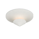 Currey & Company Empyrean 18" White 1-Light Flush Mount 2