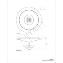 Currey & Company Empyrean 18" White 1-Light Flush Mount 4