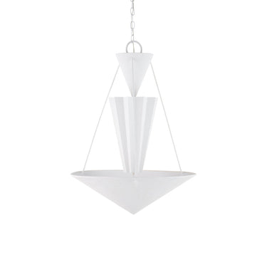 Currey & Company Empyrean 22.5" White LED Chandelier 4