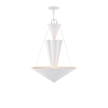 Currey & Company Empyrean 22.5" White LED Chandelier 6