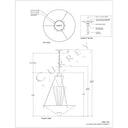 Currey & Company Empyrean 22.5" White LED Chandelier 7