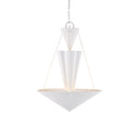 Currey & Company Empyrean 22.5" White LED Chandelier 