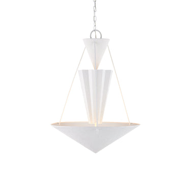 Currey & Company Empyrean 22.5" White LED Chandelier 
