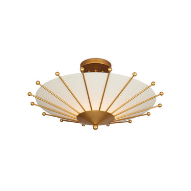 Currey & Company Epoch 26" Gold 1-Light Semi-Flush Mount 2