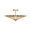 Currey & Company Epoch 26" Gold 1-Light Semi-Flush Mount 3