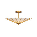 Currey & Company Epoch 26" Gold 1-Light Semi-Flush Mount 