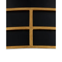Currey & Company Fielding 24" Black 1-Light LED Flush Mount 1