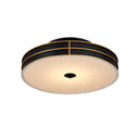 Currey & Company Fielding 24" Black 1-Light LED Flush Mount 2