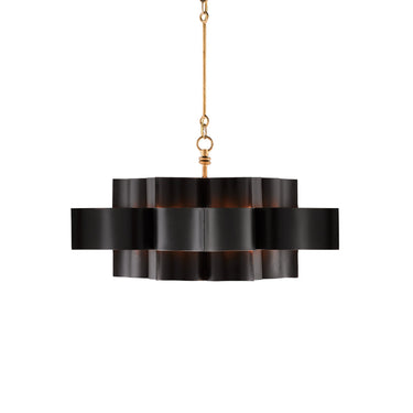 Currey & Company Grand Lotus 30" 6-Light Convertible Chandelier 15