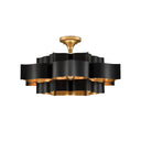 Currey & Company Grand Lotus 30" 6-Light Convertible Chandelier 17