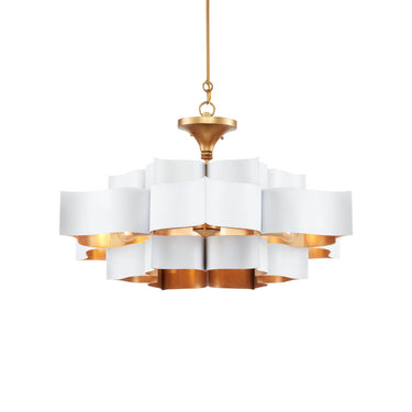 Currey & Company Grand Lotus 30" 6-Light Convertible Chandelier 23