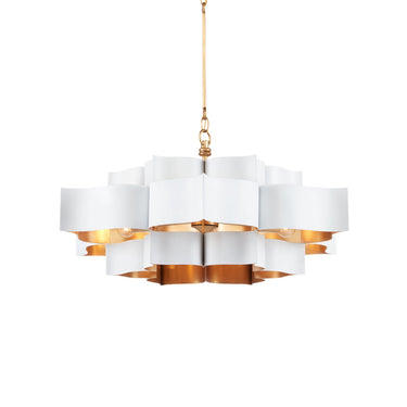Currey & Company Grand Lotus 30" 6-Light Convertible Chandelier 26