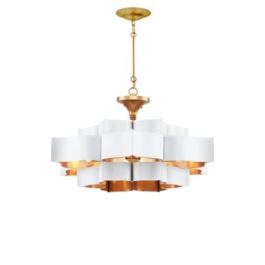 Currey & Company Grand Lotus 30" 6-Light Convertible Chandelier 28
