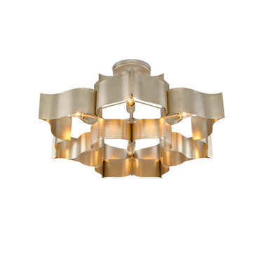 Currey & Company Grand Lotus 30" 6-Light Convertible Chandelier 4