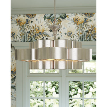 Currey & Company Grand Lotus 30" 6-Light Convertible Chandelier 9