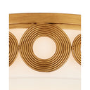 Currey & Company Gyges 18" Brass Circles 1-Light Flush Mount 2