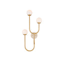 Currey & Company Highsmith 3-Light Travertine Wall Sconce 