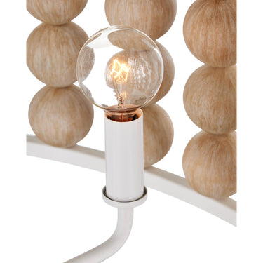 Currey & Company Holcroft 32.25" Sandstone 6-Light Chandelier 2